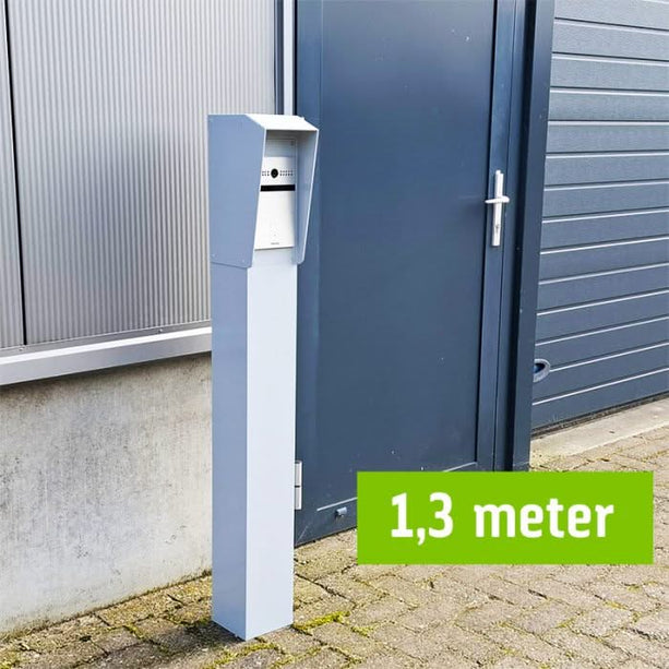 AlarmsysteemExpert.nl AlarmsysteemExpert.nl Intercomzuil 130cm, 15x15cm Dubbellaags gepoedercoat