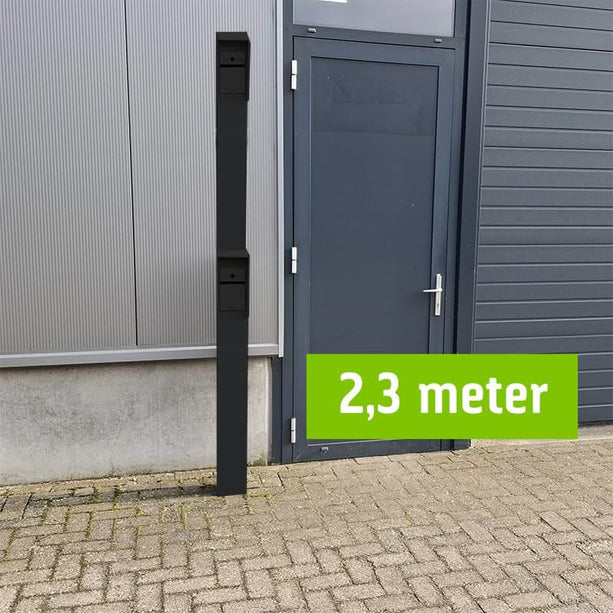 AlarmsysteemExpert.nl AlarmsysteemExpert.nl Intercomzuil 230cm, 15x15cm Dubbellaags gepoedercoat
