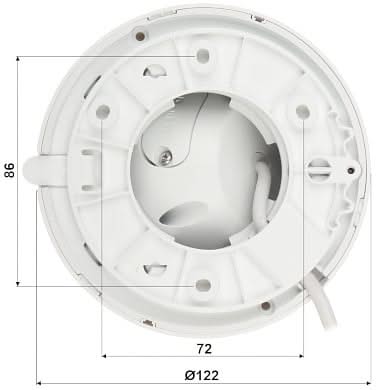 Dahua IPC-HDW2541TM-S-S2, 5MP Wizsense Turret IR LEDs 2.8mm, SD slot, Poe, Build in Mic.