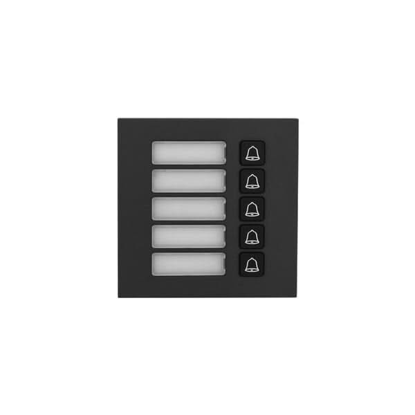 Dahua VTO4202FB-MB5 Bouton poussoir de sonnette à 5 voies Noir