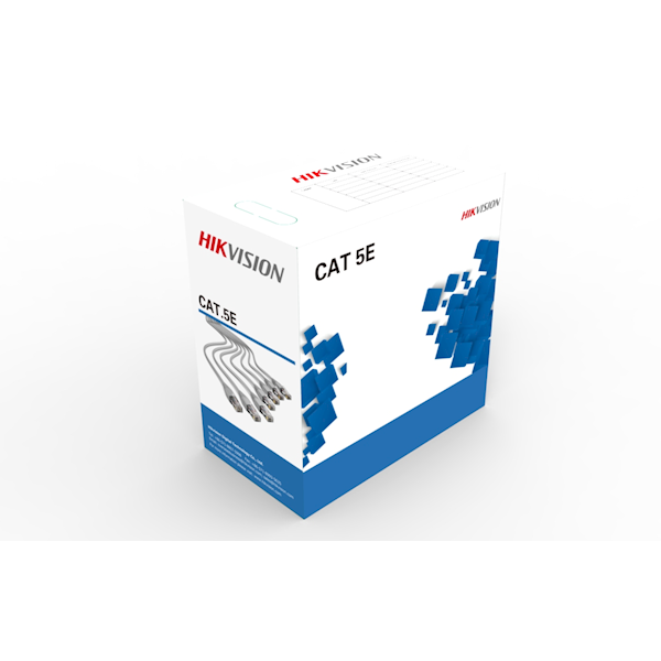 Hikvision Network cable CAT5e UTP, 305 mtr, 100% copper, Solid cores