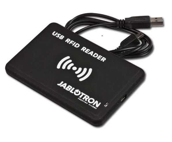 Jablotron JA-190T RFID card and tag reader for PC (connected via USB)
