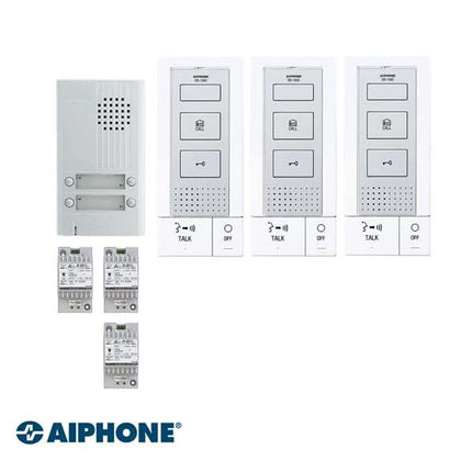 Aiphone AP-KITDB3, Hands-Free Audio Set, 3 Appartementen