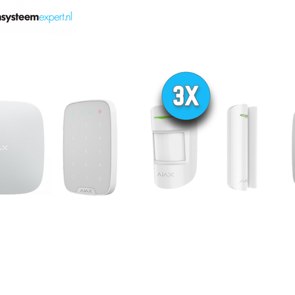 Ajax Systems Ajax Systems Alarmsysteem Kit 3 Draadloos (Wit)