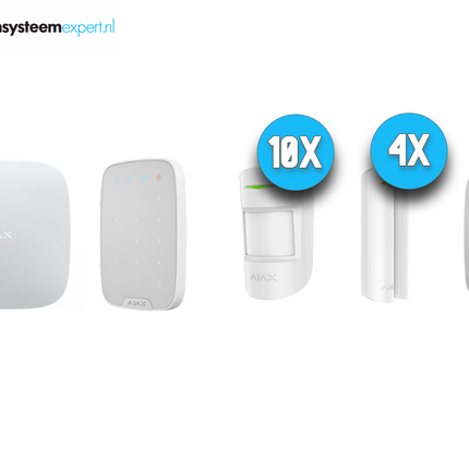 Ajax Systems Ajax Systems Alarmsysteem Kit 6 Draadloos (Wit)