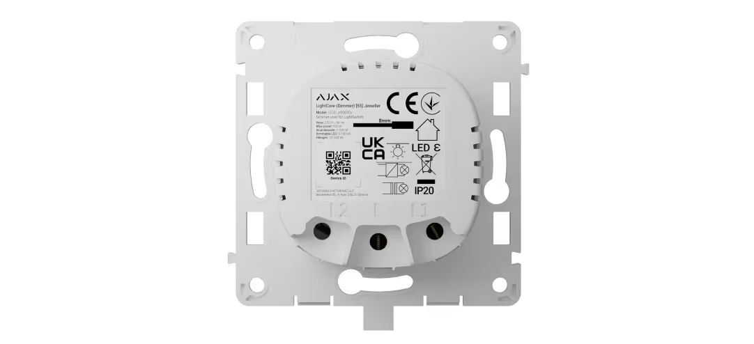 Ajax Systems Ajax Systems LightCore Jeweller, Draadloze slimme dimschakelaar
