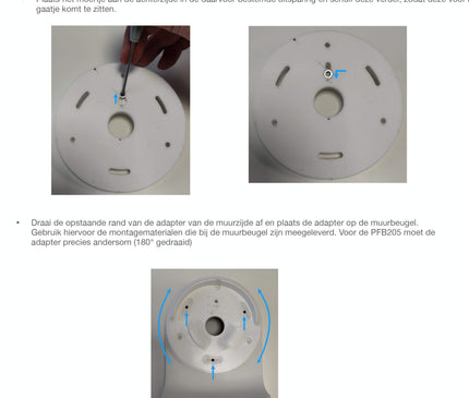 Ajax Systems Ajax Systems Wall Bracket Adapter White for TurretCam