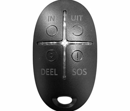 Ajax Systems Ajax Systems SpaceControl Wireless Remote Control with Dutch-Language Laser-Engraved Text, Black