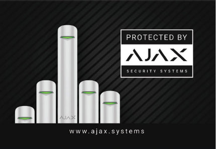 Ajax Systems Aufkleber 150 x 100mm (Geschützt durch)