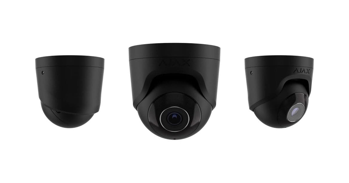 Ajax Systems TurretCam Black 8Mp 4K IP security camera