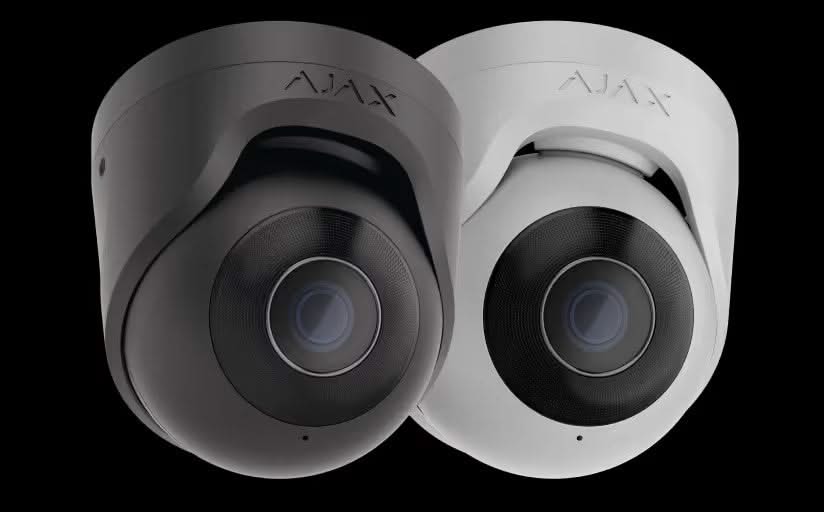 Ajax Systems TurretCam Black 8Mp 4K IP security camera
