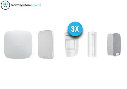 Ajax Systems Alarmsysteem Kit 3 Draadloos (Wit)