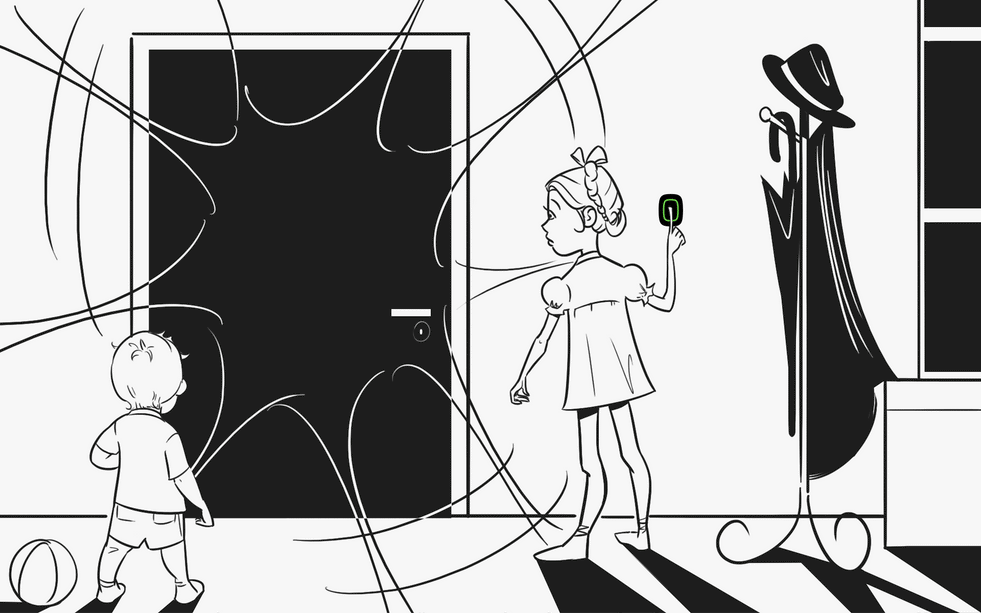 Ajax Systems Dubbele Paniekknop (Wit)