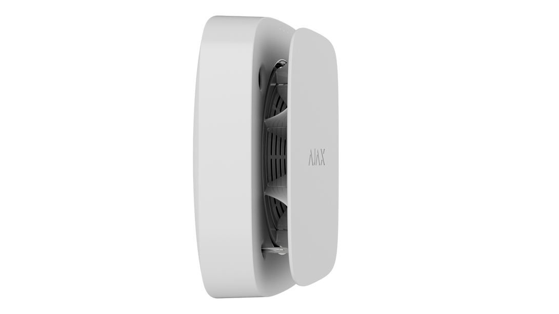 Ajax Systems FireProtect 2 AC (Hitte/Rook) Netstroom Wit
