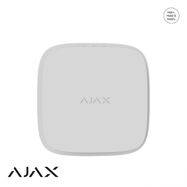 Ajax Systems FireProtect 2 RB (Hitte) vervangbare batterijen, wit