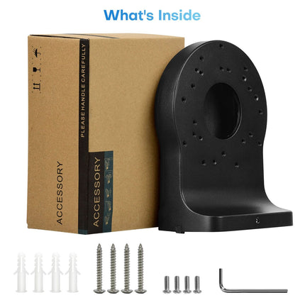 alarmsystemexpert alarmsystemexpert Support de caméra Noir pour caméras Hikvision et Dahua