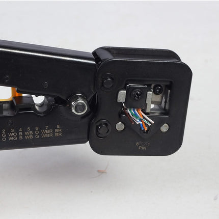 alarm system expert alarm system expert T-WC-05 Universelle modulare Crimpzange, RJ45 / RJ12 / RJ11 für Durchsteckverbinder
