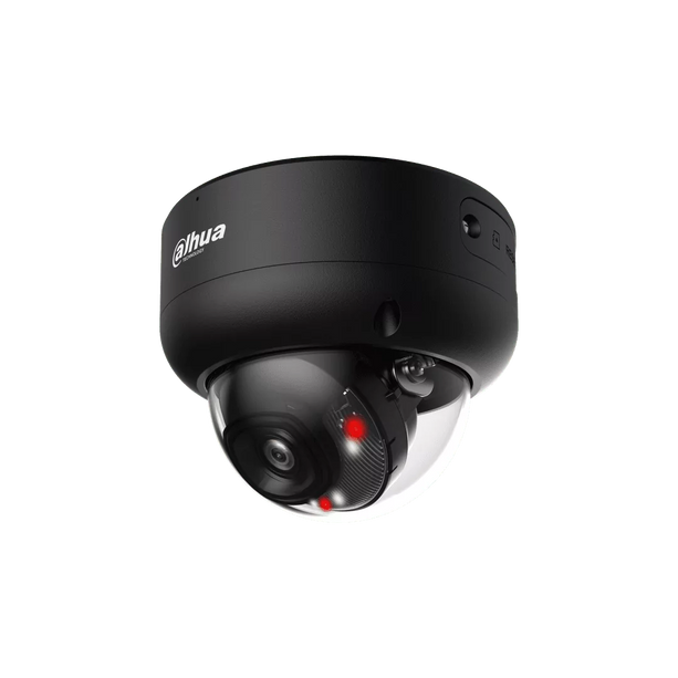 alarmsysteemexpert Dahua HDBW3449E-AS-IL, 4MP 2.8mm Dome AI WizSense Smart Dual Light Zwart