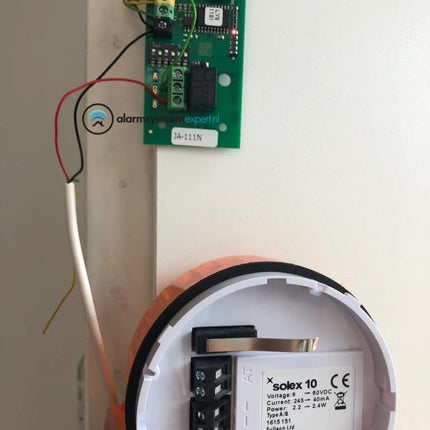 alarmsysteemexpert Professionele flitser, laag model. Wit flitslicht