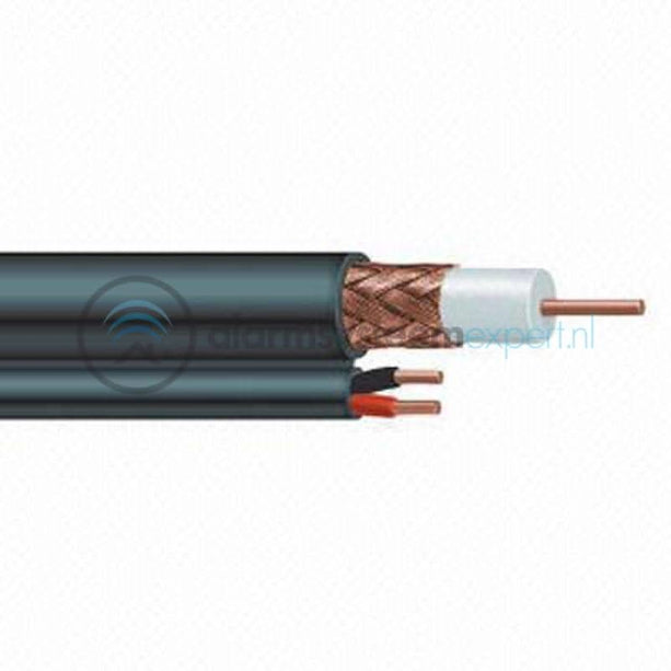 Alarm SystemExpert.nl Alarm SystemExpert.nl Coax RG59 combination cable with DC power cable, 100 meters