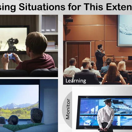 Alarm SystemExpert.co.uk Drahtloser Hdmi Sender und Empfänger 4K/30Hz.