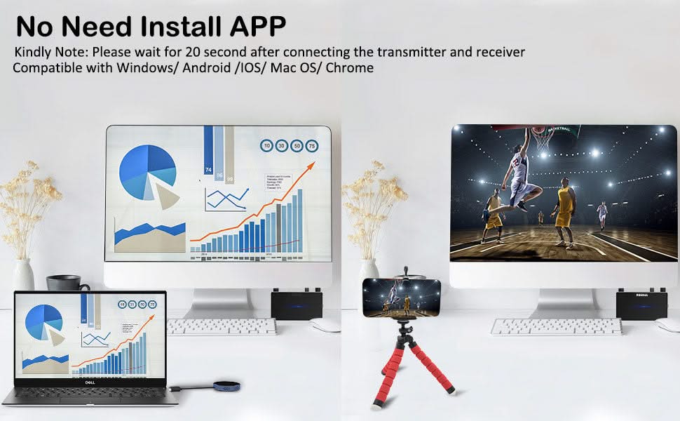 Alarm SystemExpert.co.uk Wireless Hdmi Transmitter And Receiver 4K/30Hz.