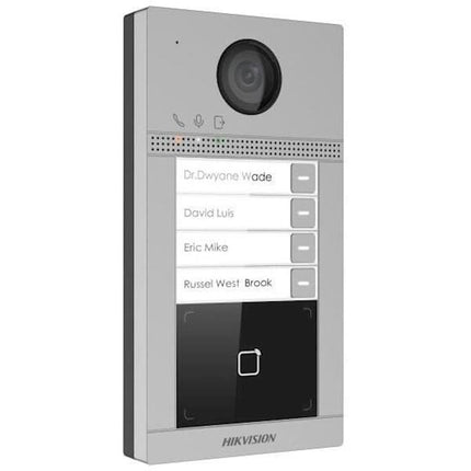 Alarm SystemExpert.de Alarm SystemExpert.de DS-KV8413-WME1/FLUSH Unterputz 4 Klingeldrücker IR-Beleuchtung PoE 12v