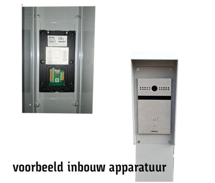 Alarm SystemExpert.nl Alarm SystemExpert.nl Intercom column 230cm, 15x15cm Double layer powder coated