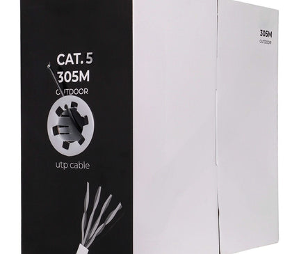 Alarm SystemExpert.nl Alarm SystemExpert.nl Network cable CAT5e UTP, 305 mtr, Solid cores CCA, Outdoor cable