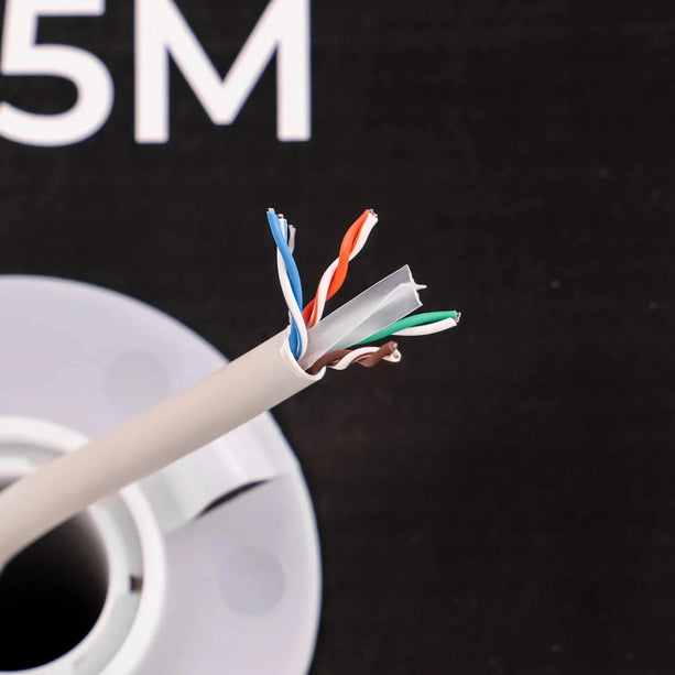 Alarm SystemExpert.de Alarm SystemExpert.de Netzwerkkabel CAT6 UTP, 305 mtr, Massive Adern CCA, Innenkabel