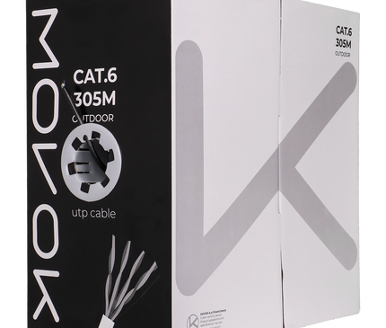 Alarm SystemExpert.nl Alarm SystemExpert.nl Netzwerkkabel CAT6 UTP, 305 mtr, Massive Adern CCA, Outdoor Kabel