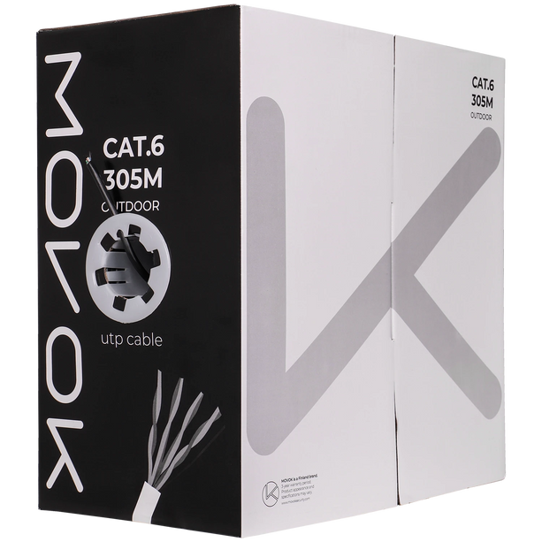 Alarm SystemExpert.nl Alarm SystemExpert.nl Netzwerkkabel CAT6 UTP, 305 mtr, Massive Adern CCA, Outdoor Kabel