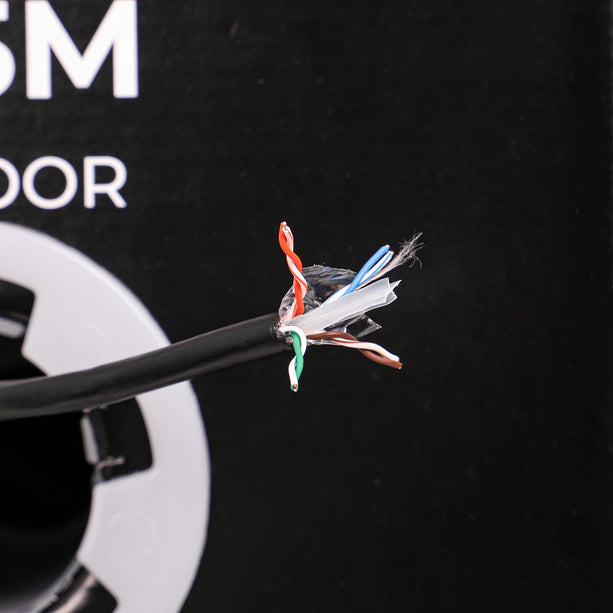 Alarm SystemExpert.nl Alarm SystemExpert.nl Netzwerkkabel CAT6 UTP, 305 mtr, Massive Adern CCA, Outdoor Kabel