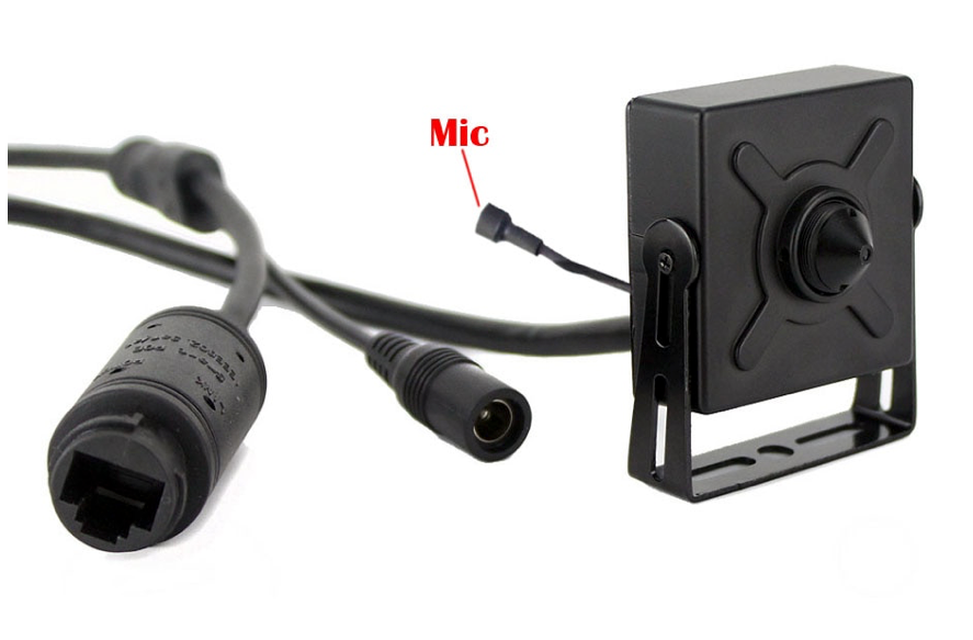 AlarmsystemExpert.de Pinhole IP-Kamera 4Mp, 75-Grad-Blickwinkel 3,7mm Objektiv, PoE, Mikrofon