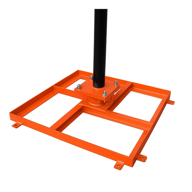 AlarmsystemExpert.co.uk SecuTower Mât carré inclinable en aluminium pour caméra 4 mètres RAL-2004