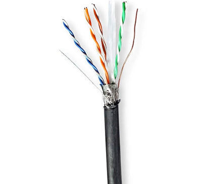 Alarm SystemExpert.fr Alarm SystemExpert.fr Câble CAT6 S/FTP pour usage domestique sur bobine 100 m, 100% cuivre