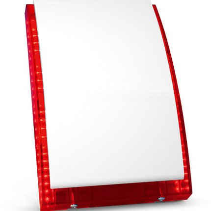 AlarmsystemExpert.de SP-4004R Klasse 2 Außensirene mit rotem LED-Blitz