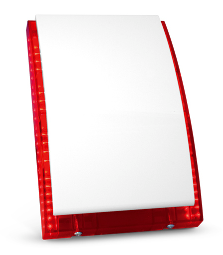 AlarmsystemExpert.de SP-4004R Klasse 2 Außensirene mit rotem LED-Blitz