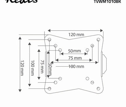 AlarmsysteemExpert.nl AlarmsysteemExpert.nl TV-Muurbeugel, vast 13-27", max. 30Kg. Kleine muurafstand 20mm