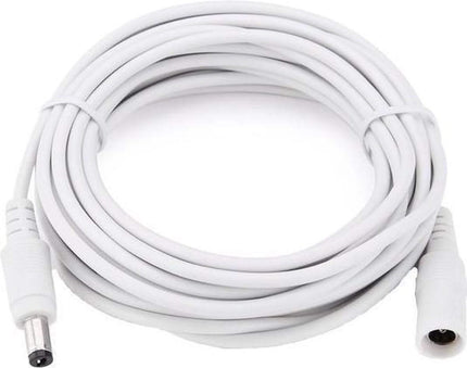 AlarmsystemExpert.nl Extension cable power supply 12volt 5mtr White
