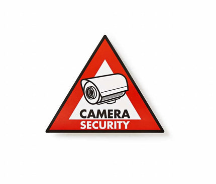 Alarm SystemExpert.nl Alarm SystemExpert.nl Warning sticker Pictogram camera security Set of 5 pcs.