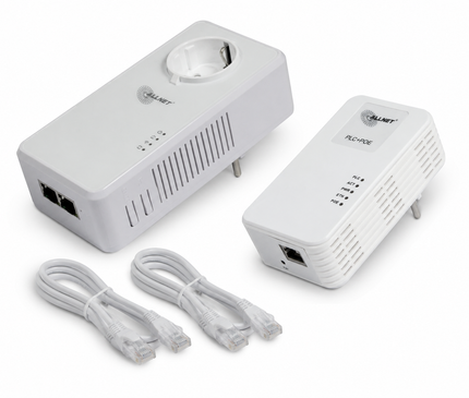 AlarmsysteemExpert.nl ALLNET Powerline Adapter Set with PoE, 1200 Mbit, RJ45, SmartLink