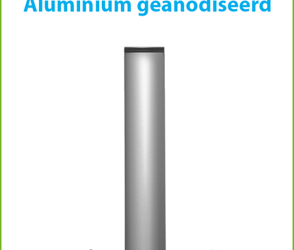 Alarm SystemExpert.de Kameramast 2 Meter Ø 90mm mit Edelstahl Wandhalterungen