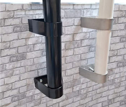 AlarmsysteemExpert.nl Cameramast 3 meter Ø 90mm met RVS muurbeugels