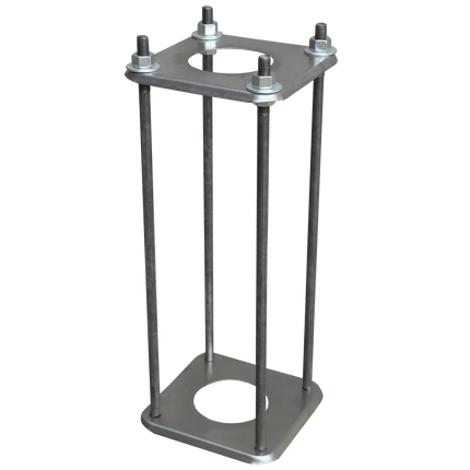 AlarmsystemExpert.co.uk Mât de caméra 4.5m Gris foncé, Acier galvanisé, Paratonnerre