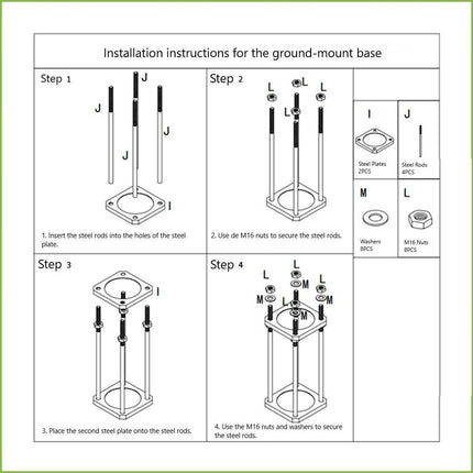 AlarmsystemExpert.co.uk Mât de caméra 4.5m Gris foncé, Acier galvanisé, Paratonnerre