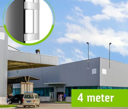 Alarm SystemExpert.nl Alarm SystemExpert.nl Camera mast 4 meters Ø 90mm with stainless steel wall brackets