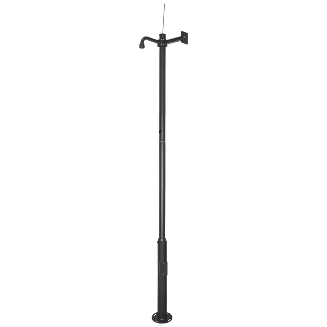 Alarm SystemExpert.co.uk Mât de caméra 3.5m Gris foncé, Acier galvanisé, Paratonnerre DEMO