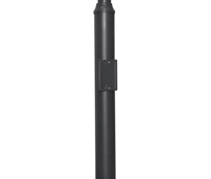 AlarmsysteemExpert.nl Mât pour caméra 4,5 m, gris anthracite, acier galvanisé, paratonnerre