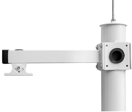 AlarmsysteemExpert.nl Camera Pole 4.5 m White, Galvanized Steel, Lightning Rod